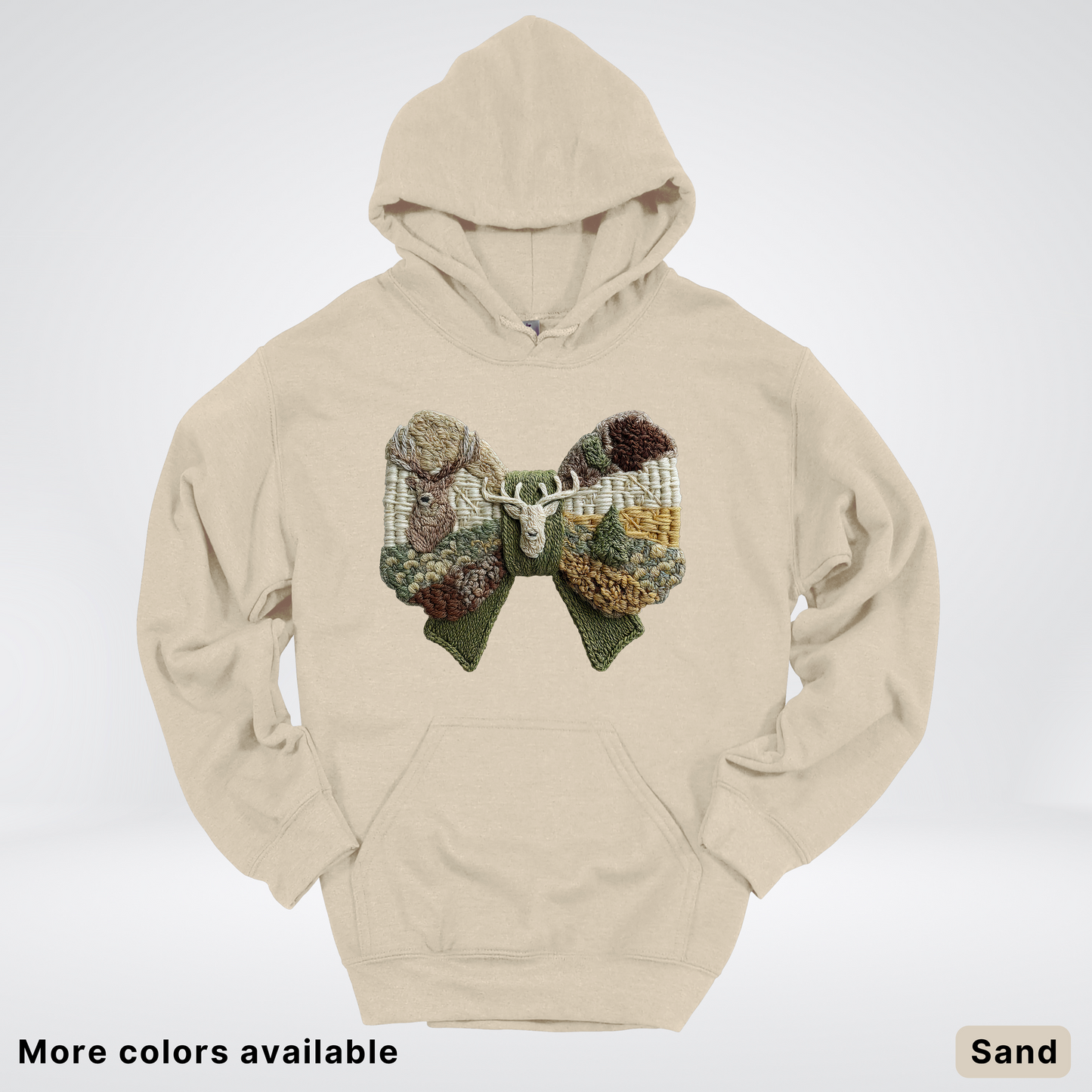 Rocking Horse Holiday Bow – Hook Yard Faux Look - Hoodie