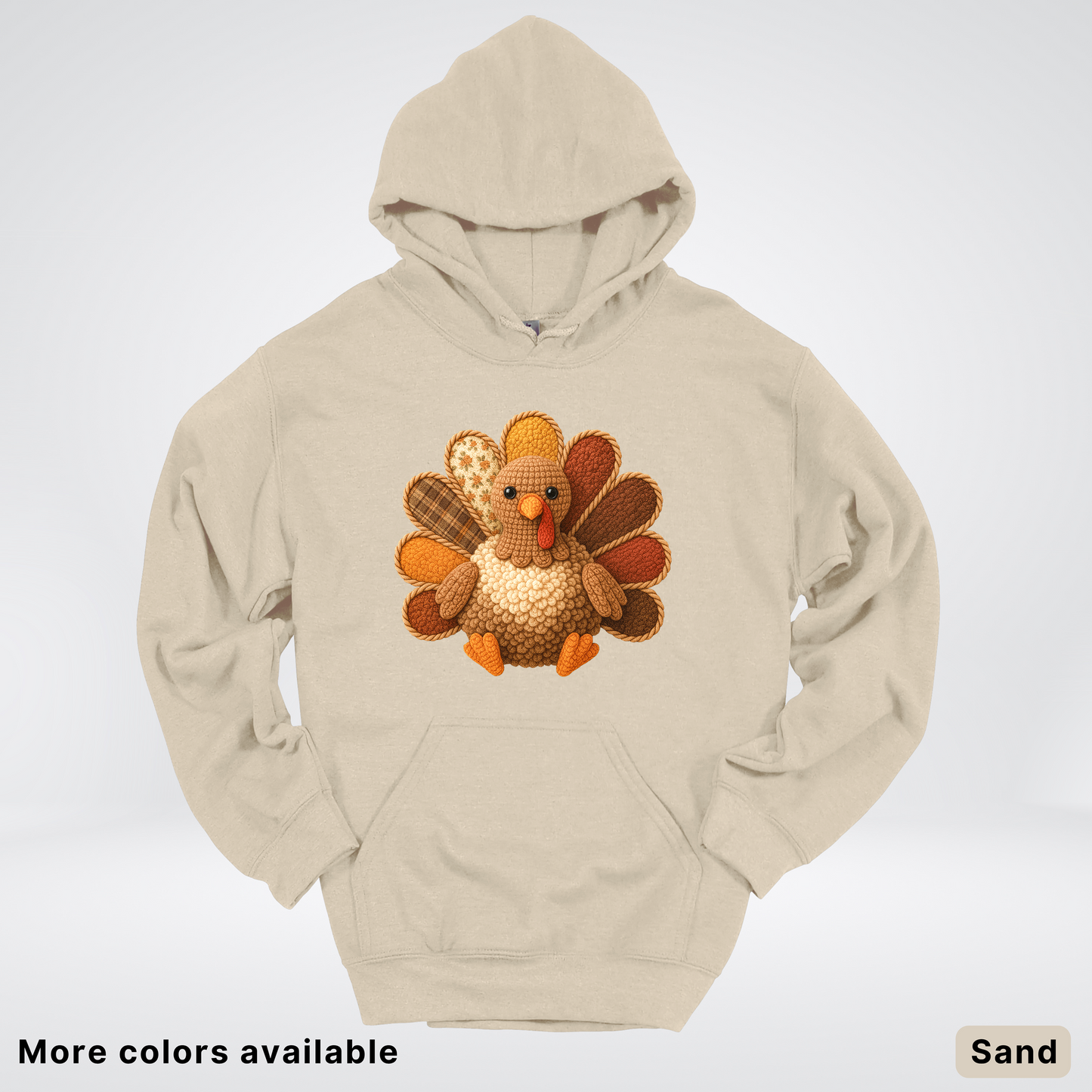 Turkey Crochet Thanksgiving Fall - Hoodie