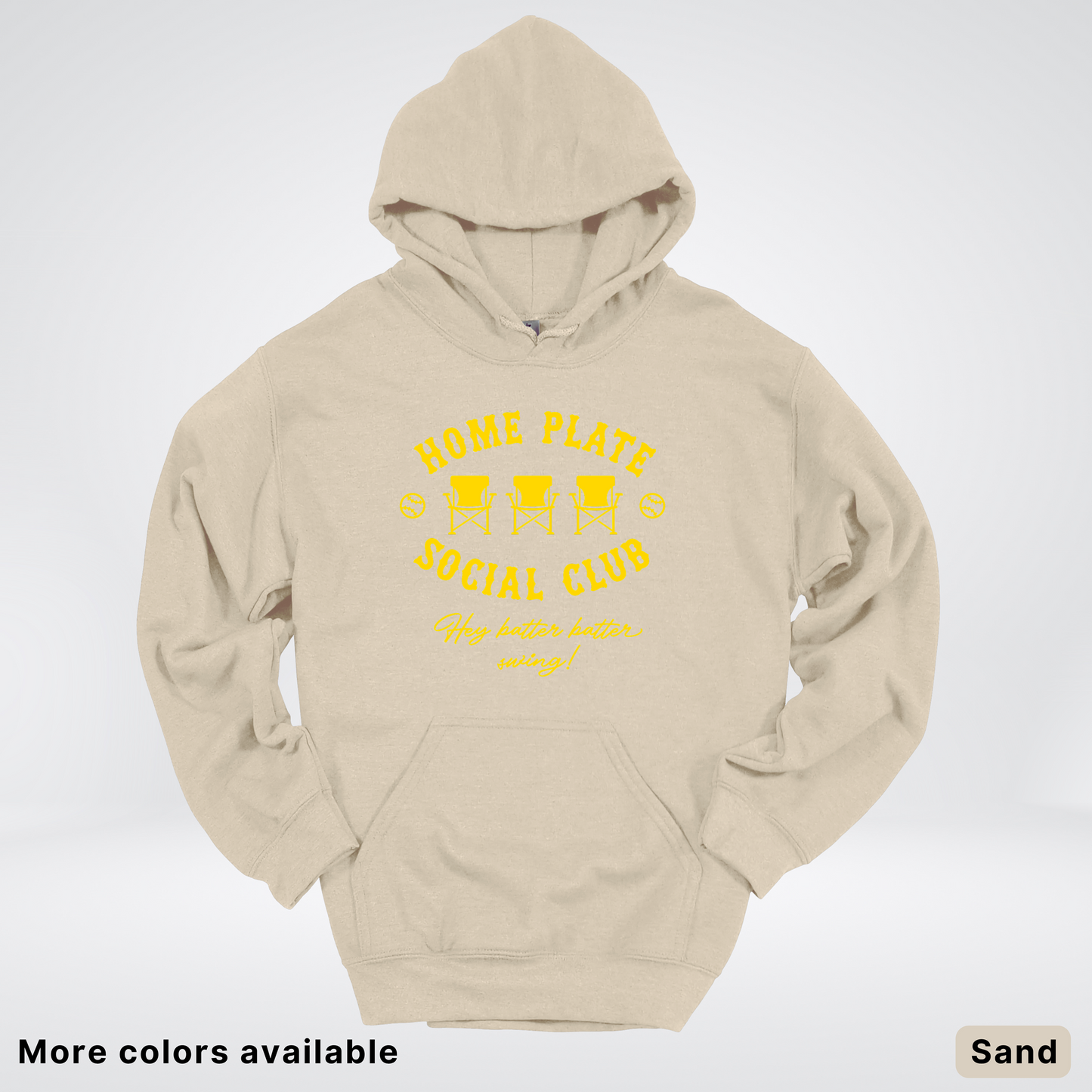 Home Plate Social Club – Gold Design - Hoodie