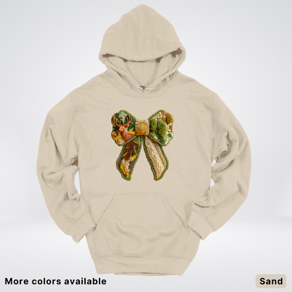 Forest Berry Bow Hook Yard Faux Look - Hoodie