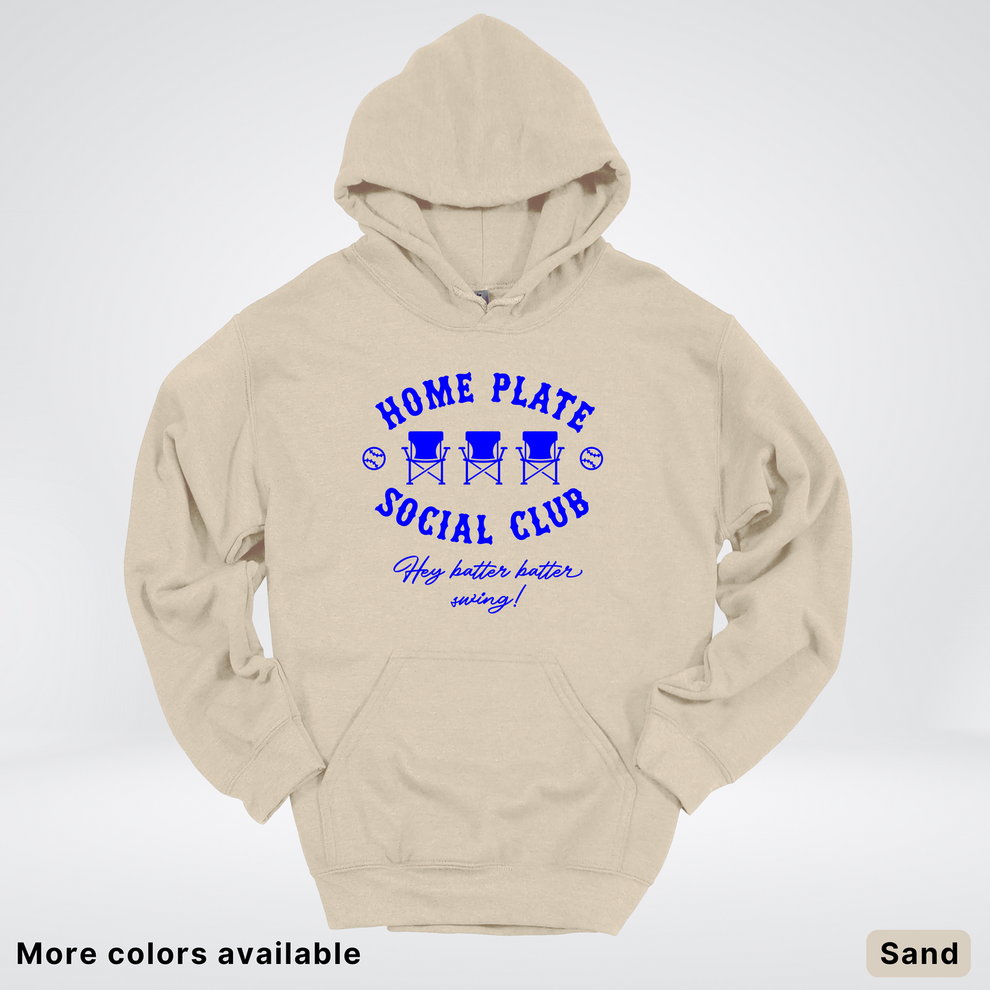 Home Plate Social Club – Blue Design - Hoodie