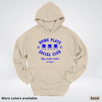 Home Plate Social Club – Blue Design - Hoodie