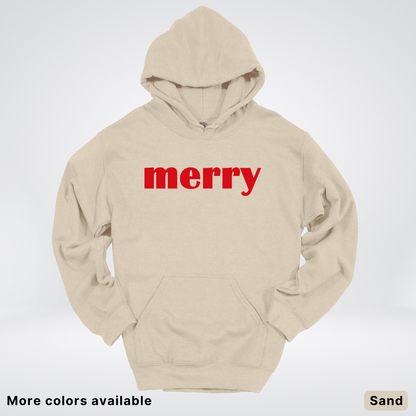 Merry - Red Design - Hoodie