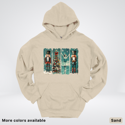 Vintage Nutcracker Ballet Panel - Hoodie