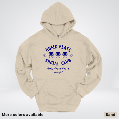 Home Plate Social Club – Navy Design - Hoodie