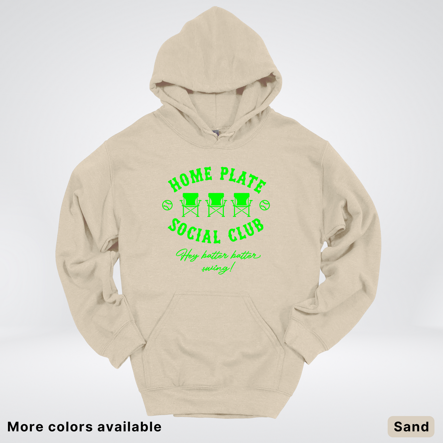 Home Plate Social Club – Green Design - Hoodie