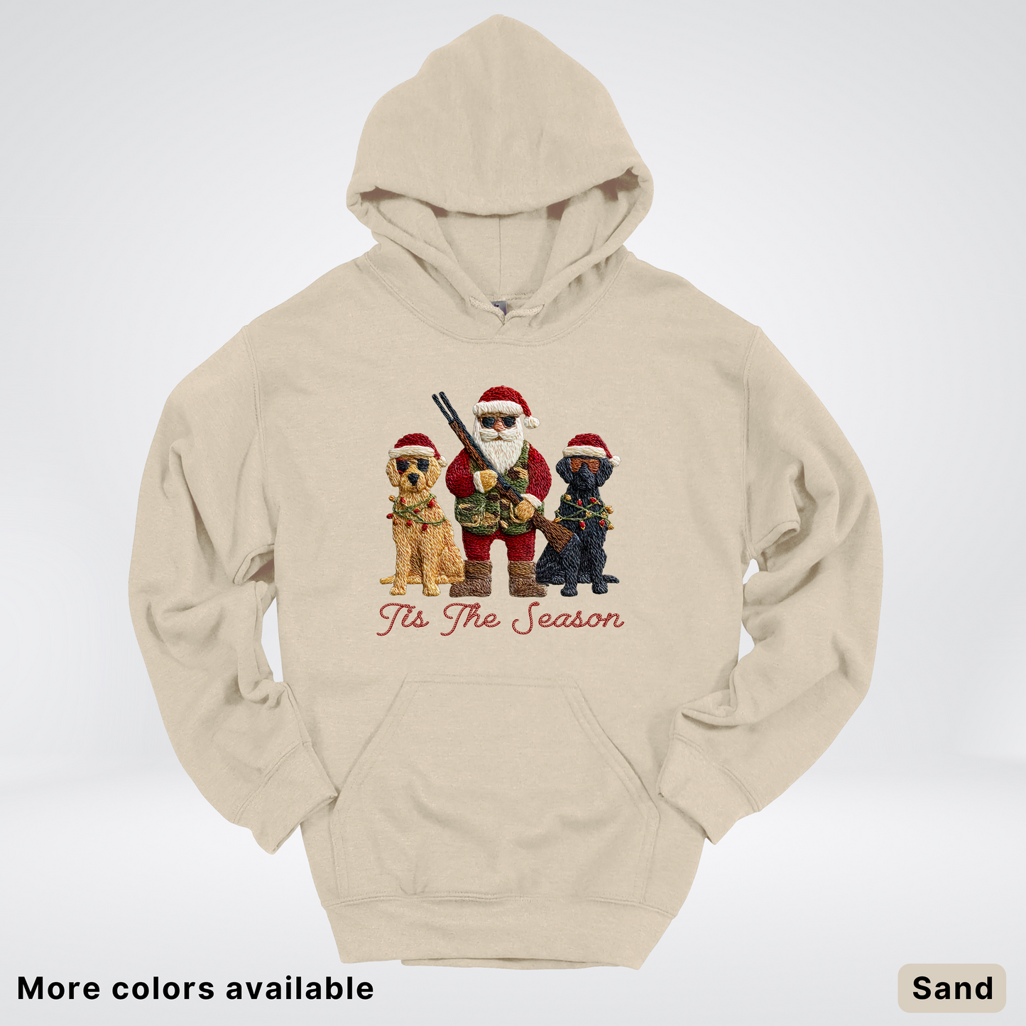 Tis The Season Hunting Santa Hook Yard Faux Hodie - Hoodie