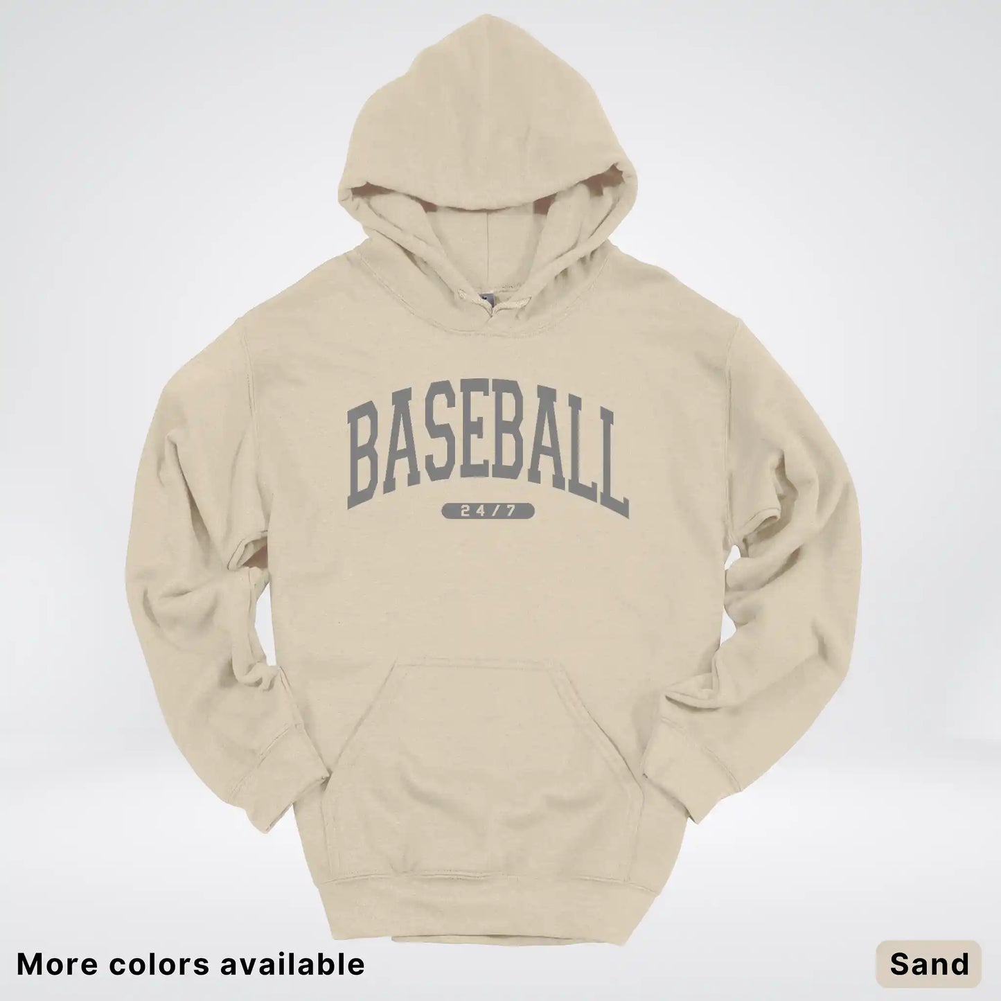 Baseball 24/7 – Gray Design - Hoodie