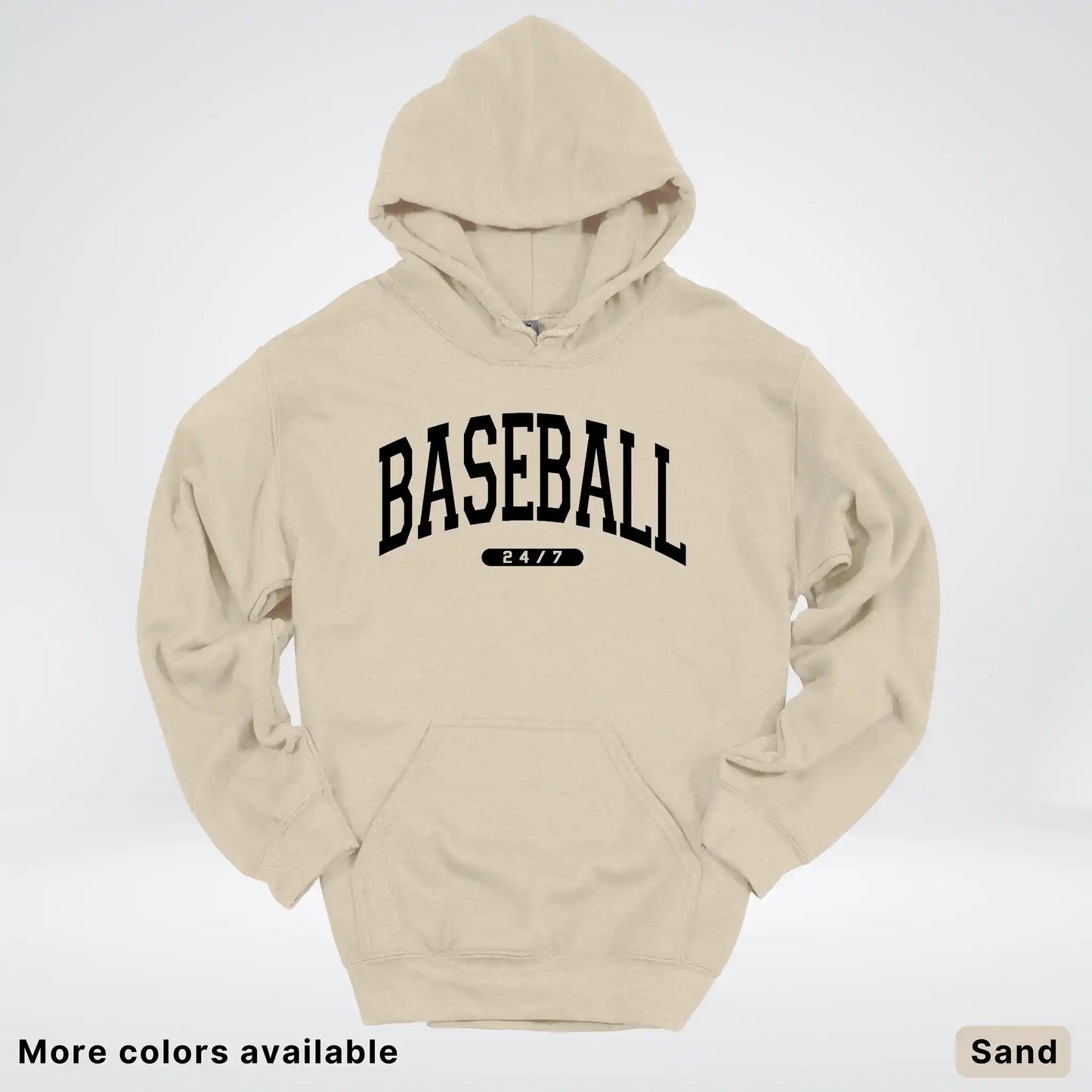 Baseball 24/7 – Black Design - Hoodie