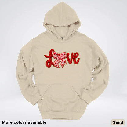 Love Bow Hook Yard Faux - Hoodie