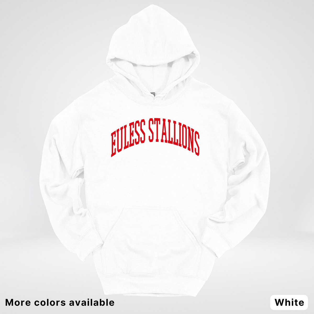 Euless Stallions – Classic Collegiate - Red Design - Hoodie