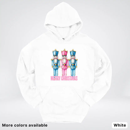 Merry Christmas Pastel Nutcrackers Hoodie
