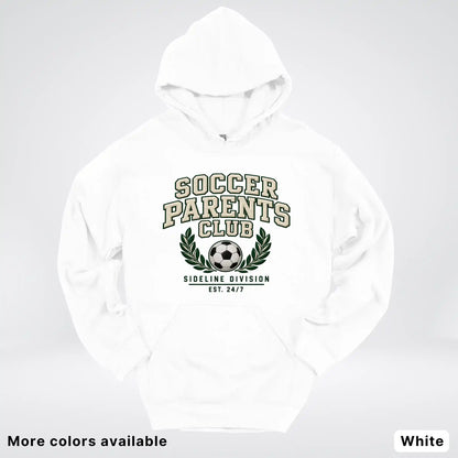Soccer Parents Club Faux Embroidery Sideline Hoodie