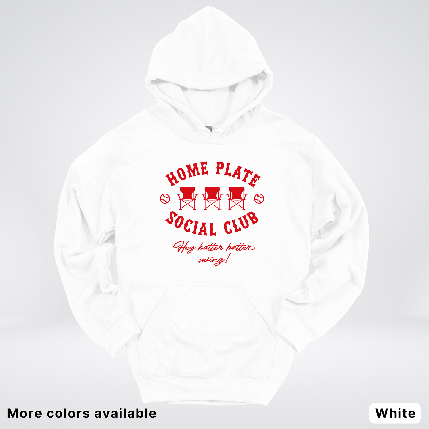 Home Plate Social Club – Red Design - Hoodie