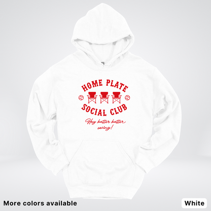 Home Plate Social Club – Red Design - Hoodie