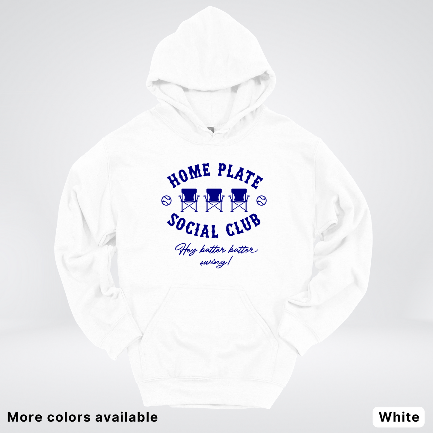Home Plate Social Club – Navy Design - Hoodie