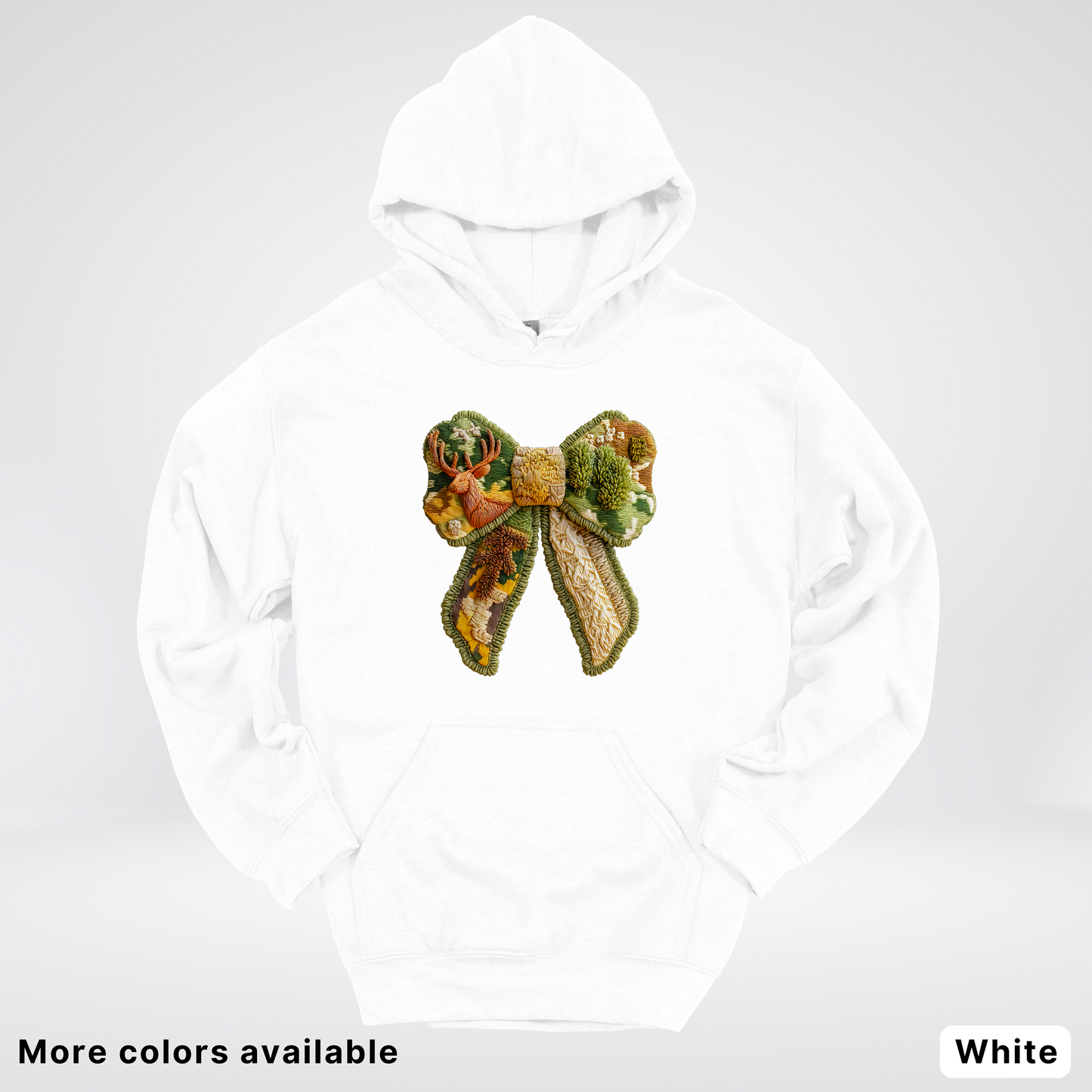 Forest Berry Bow Hook Yard Faux Look - Hoodie