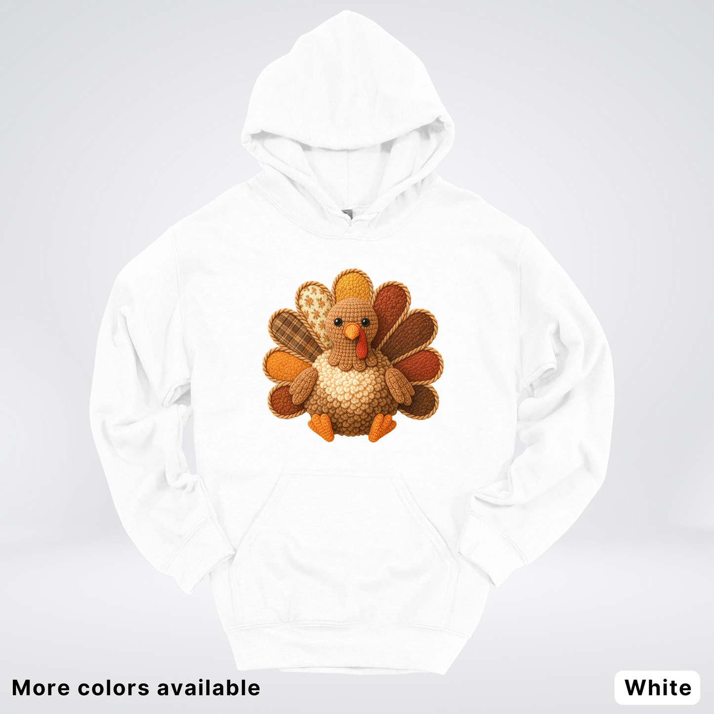 Turkey Crochet Thanksgiving Fall - Hoodie