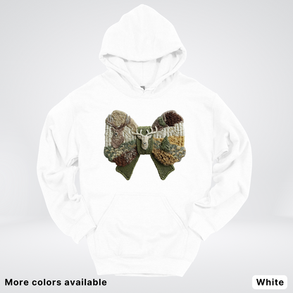 Rocking Horse Holiday Bow – Hook Yard Faux Look - Hoodie