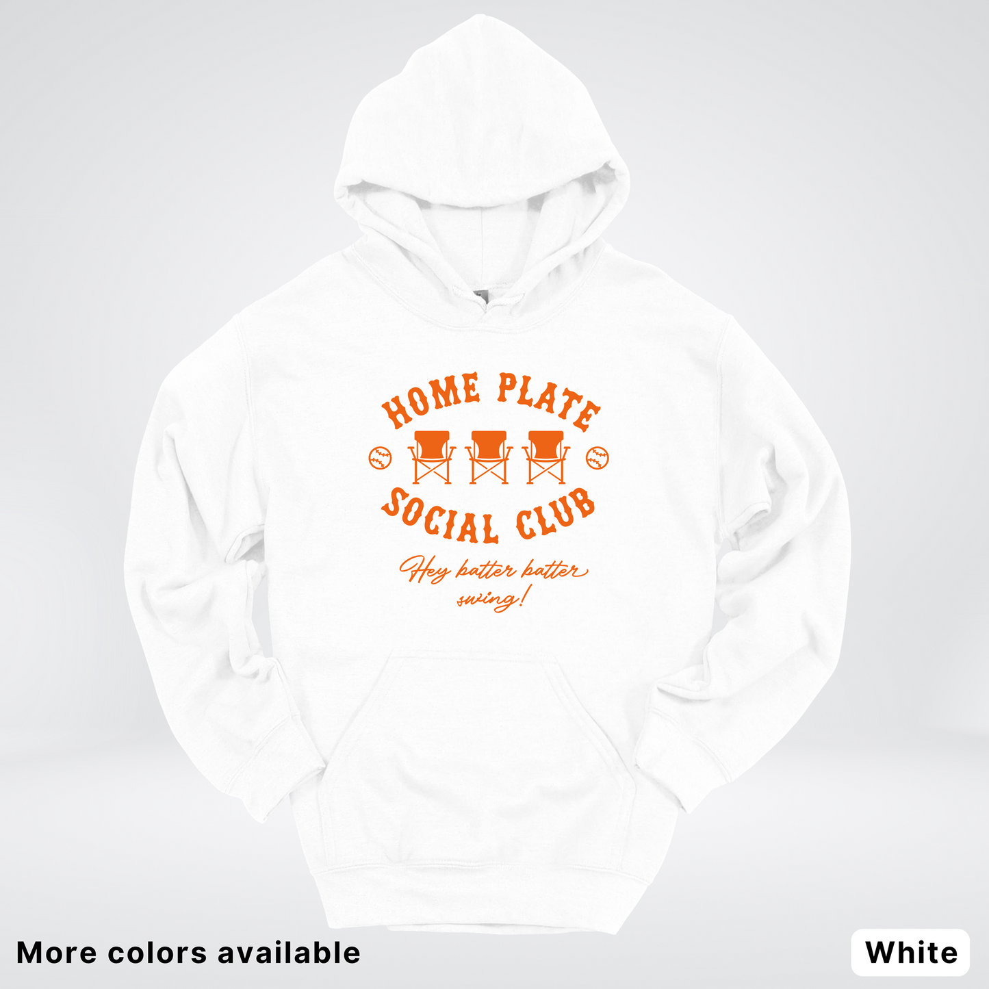 Home Plate Social Club – Orange Design - Hoodie