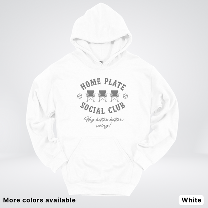 Home Plate Social Club – Gray Design - Hoodie
