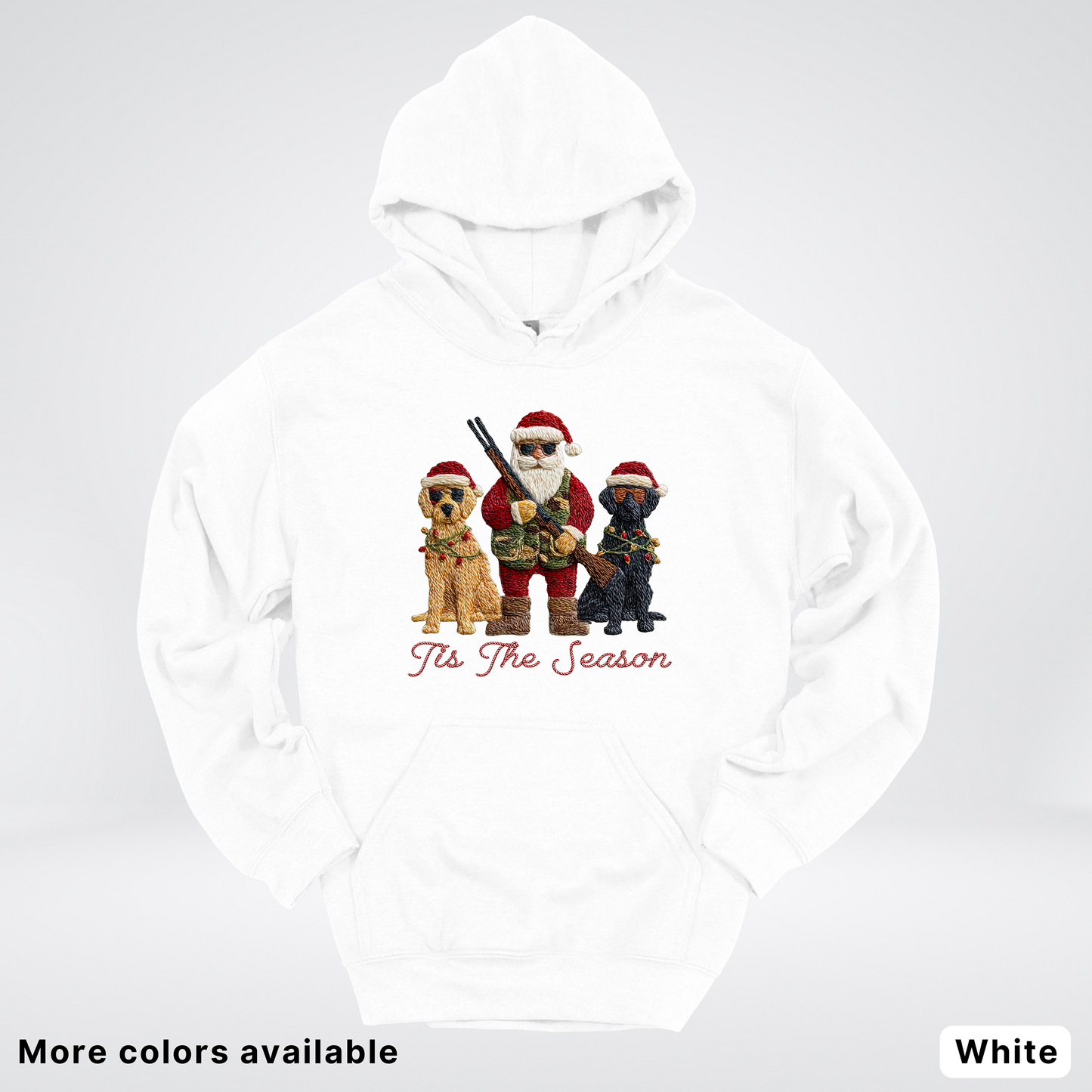 Tis The Season Hunting Santa Hook Yard Faux Hodie - Hoodie