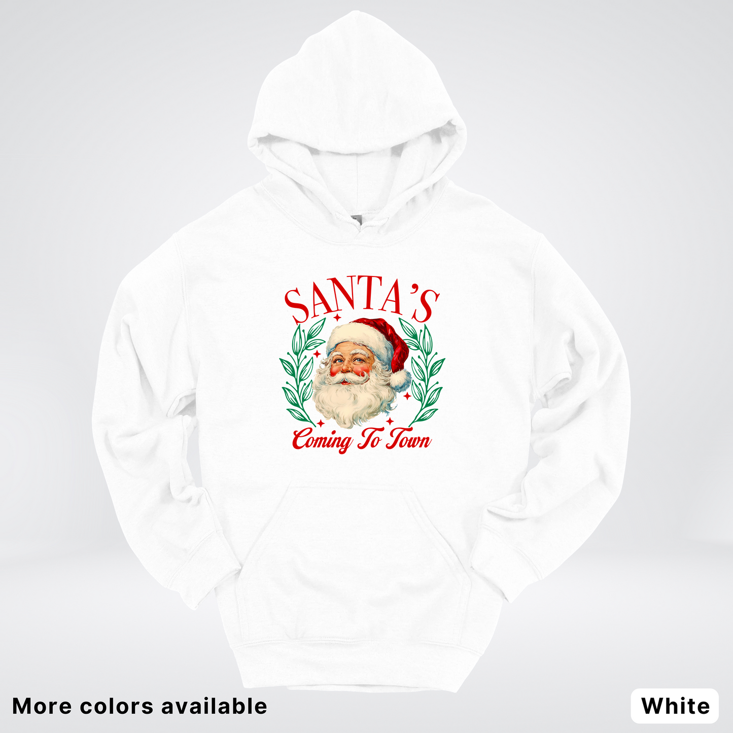 Santa's Coming To Town Hoodie - Hoodie
