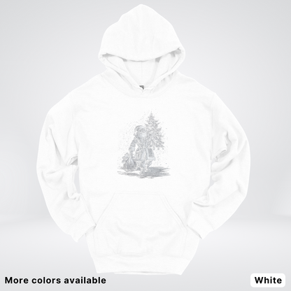 Vintage Santa with Christmas Tree - Hoodie