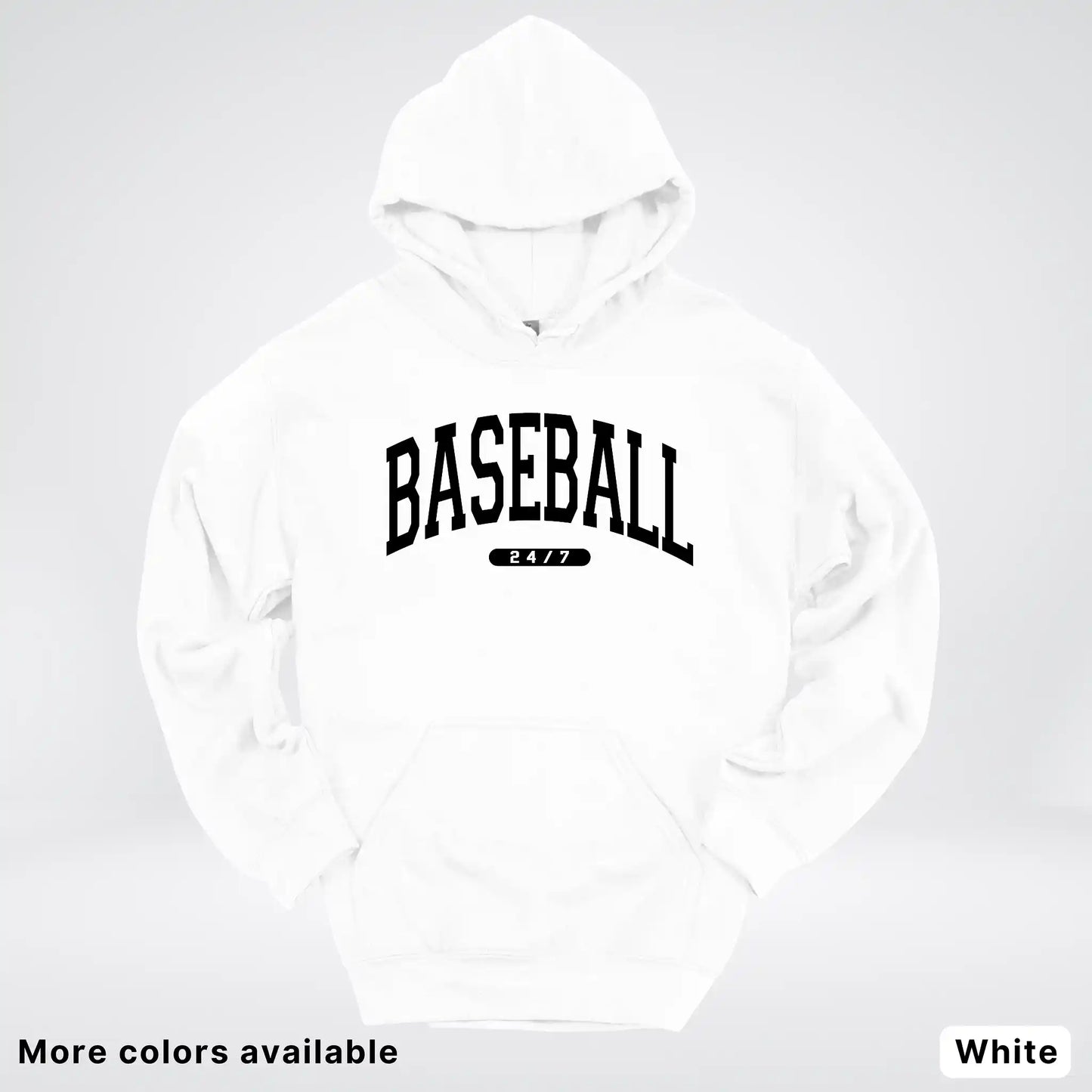 Baseball 24/7 – Black Design - Hoodie