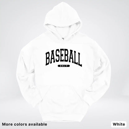 Baseball 24/7 – Black Design - Hoodie