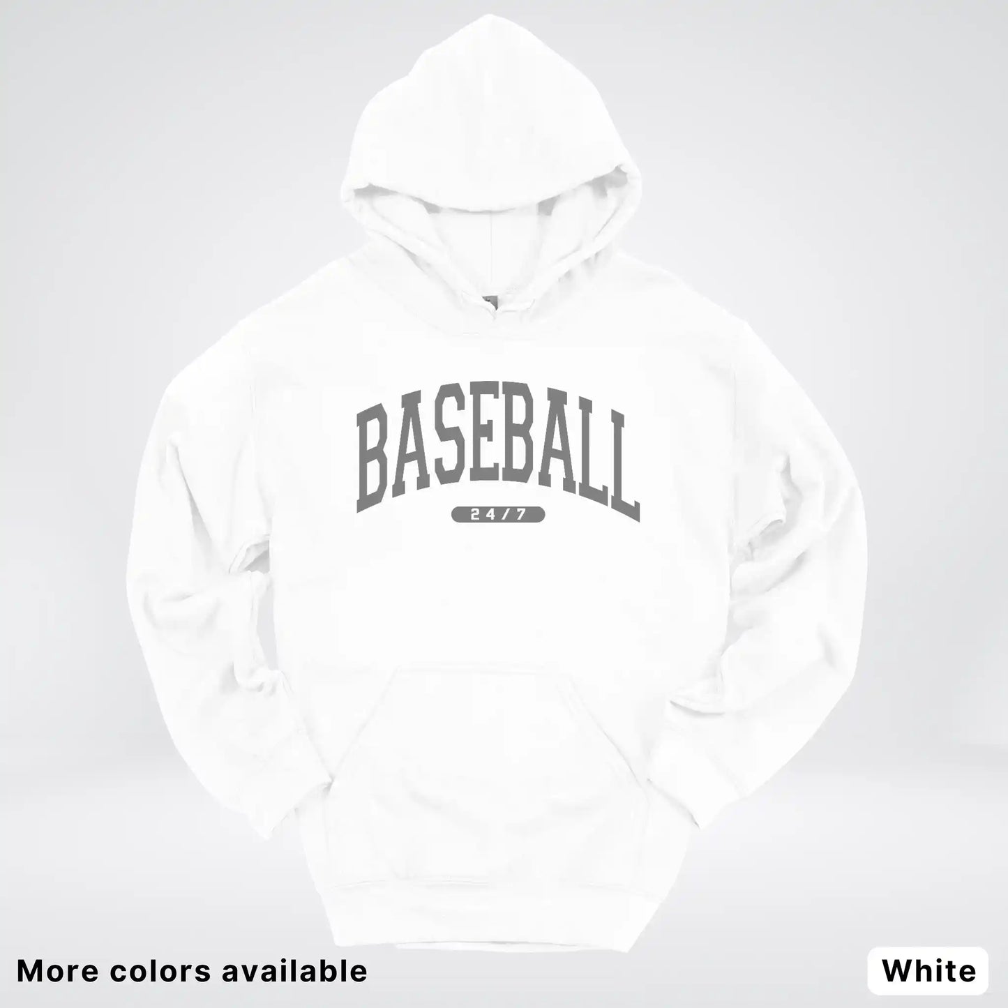 Baseball 24/7 – Gray Design - Hoodie