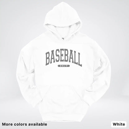 Baseball 24/7 – Gray Design - Hoodie