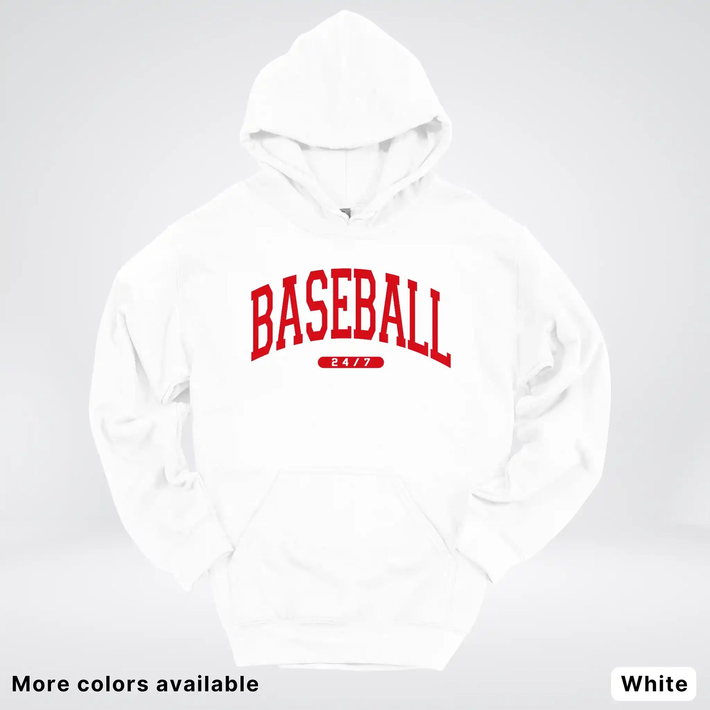 Baseball 24/7 – Red Design - Hoodie