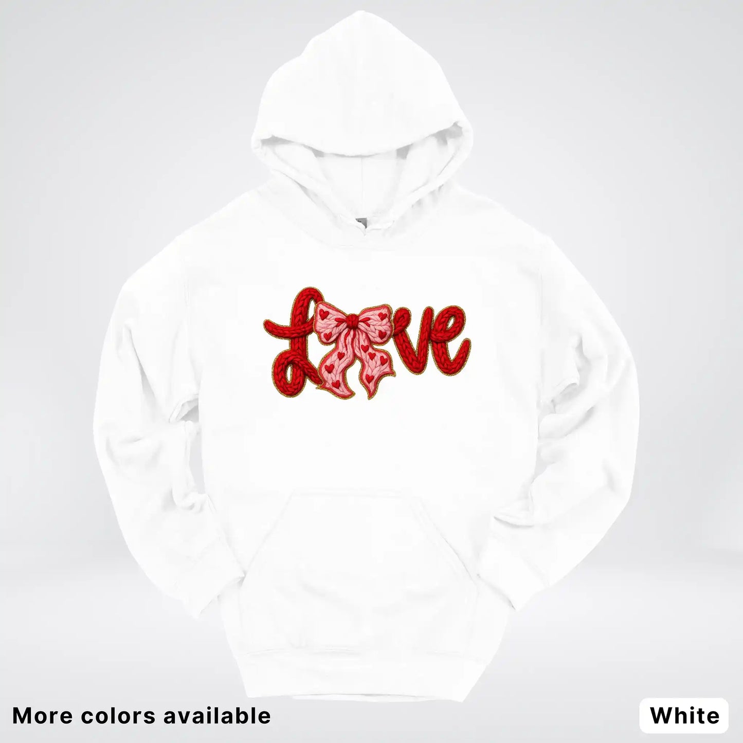 Love Bow Hook Yard Faux - Hoodie