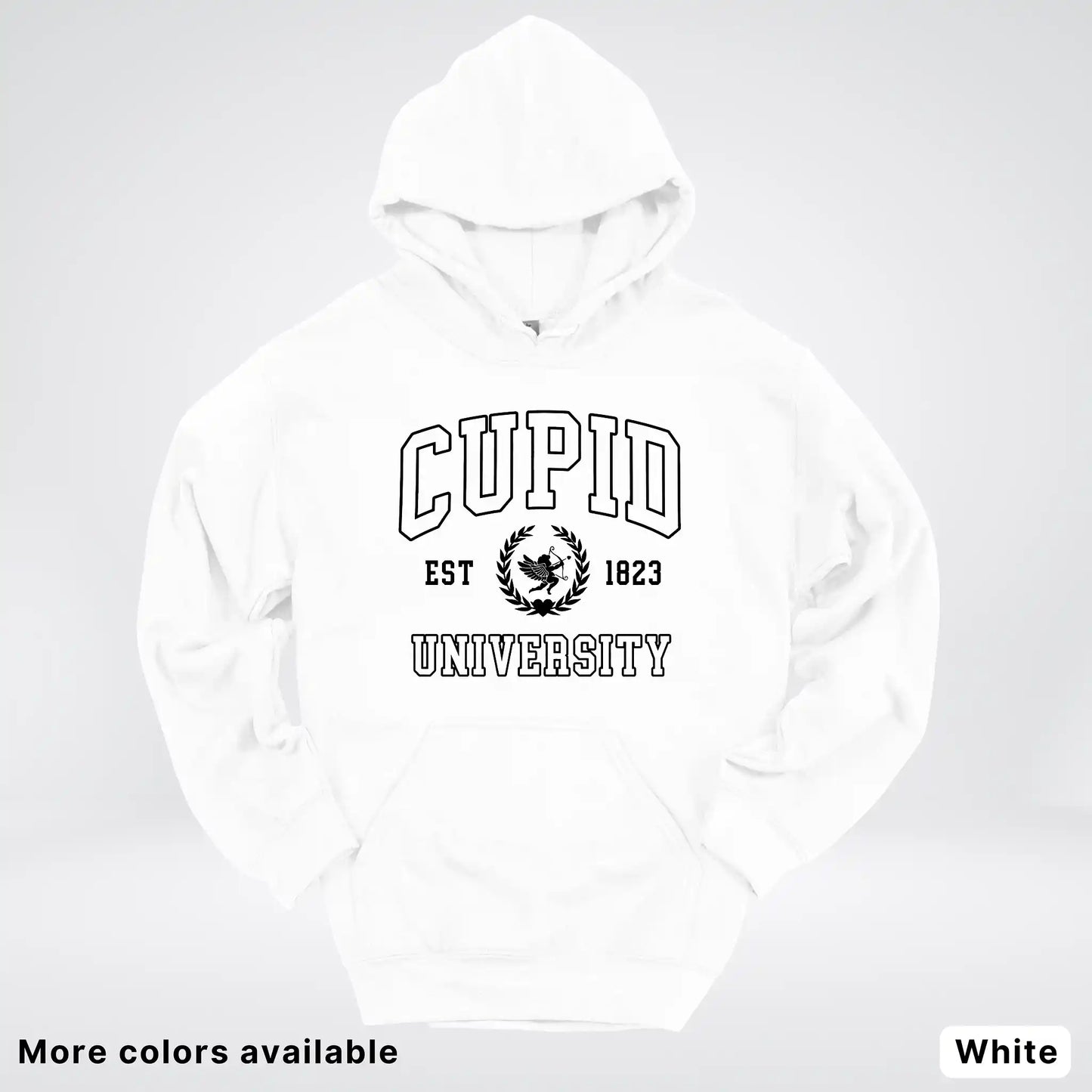 Cupid University Est 1823 - Black Design - Hoodie