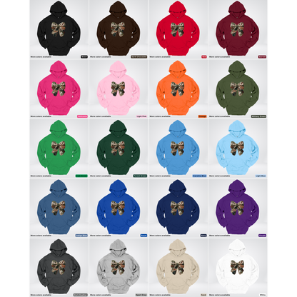 Woodland Winter Bow Hook Yard Faux - Hoodie