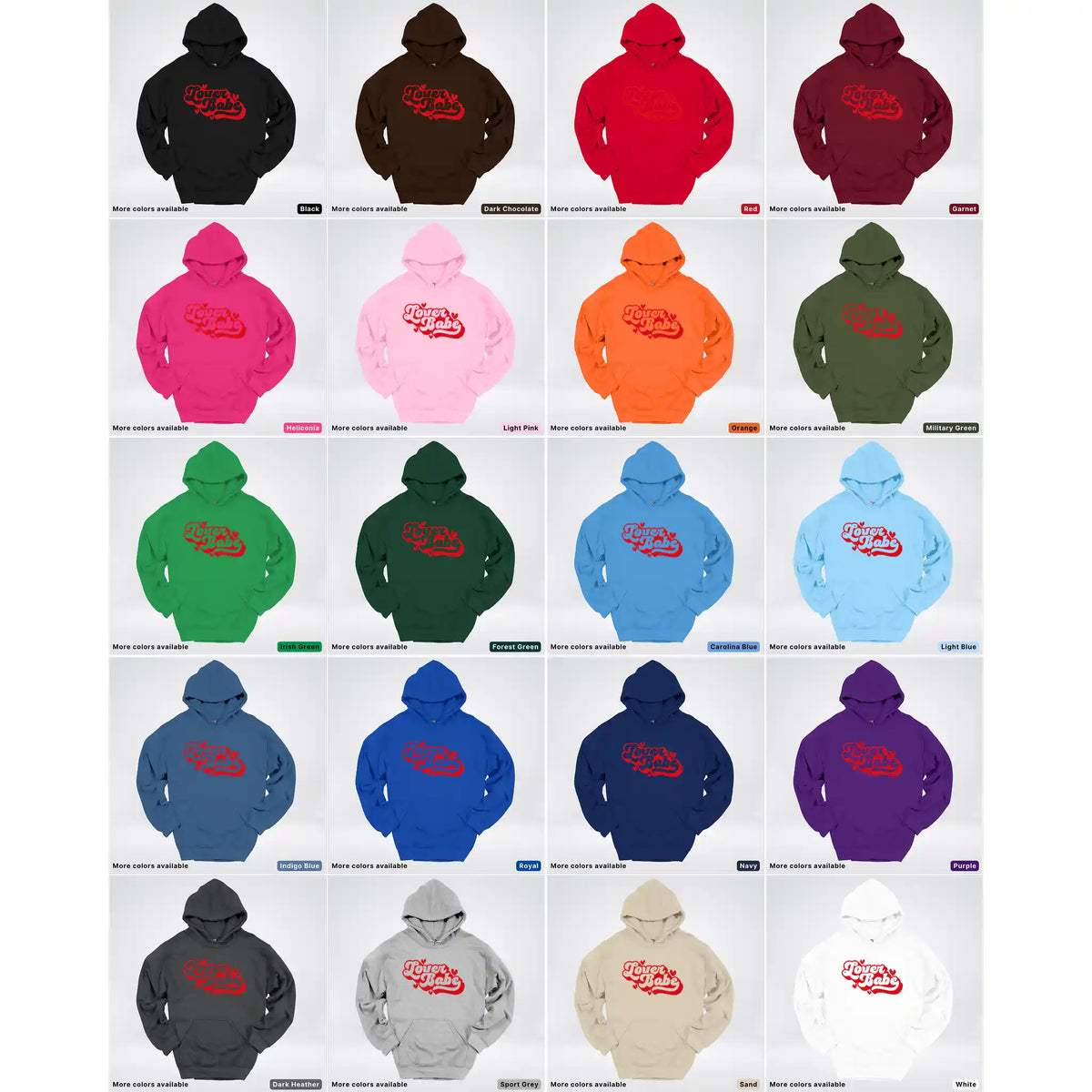 Lover Babe - Red Design - Hoodie