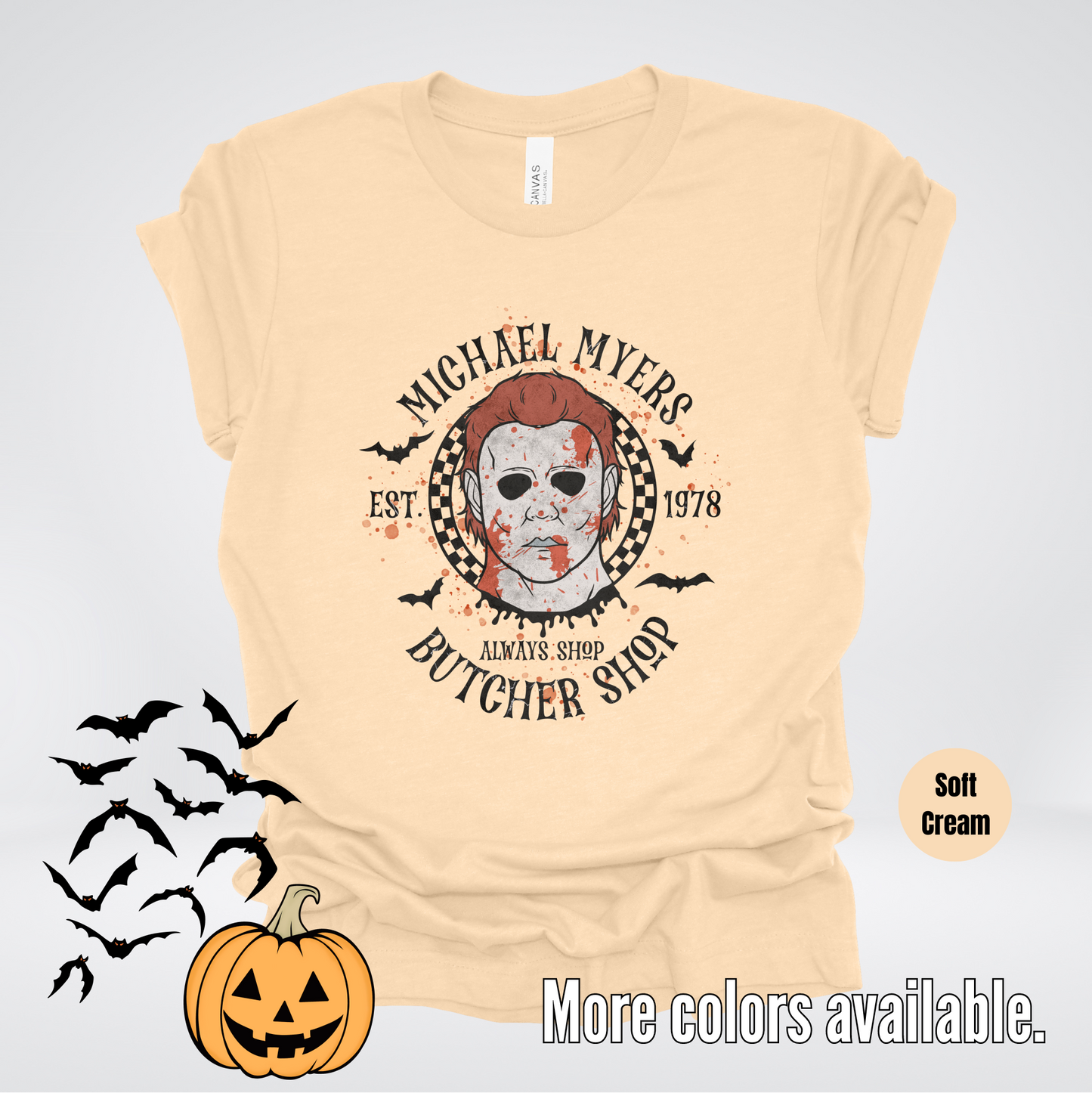 Michael Myers Butcher Shop Est 1978 - Black Design T-Shirt