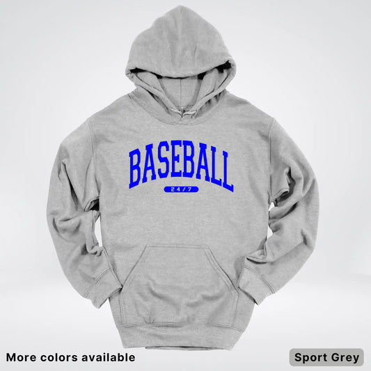 Baseball 24/7 – Blue Design - Hoodie