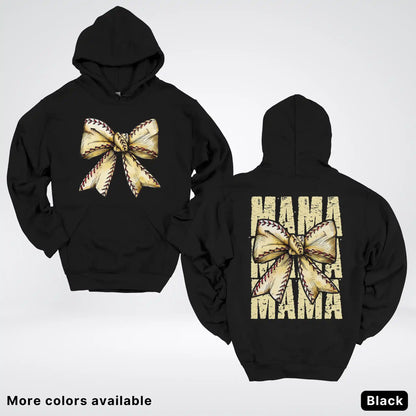 Softball Baseball Coquette Bow Hoodie