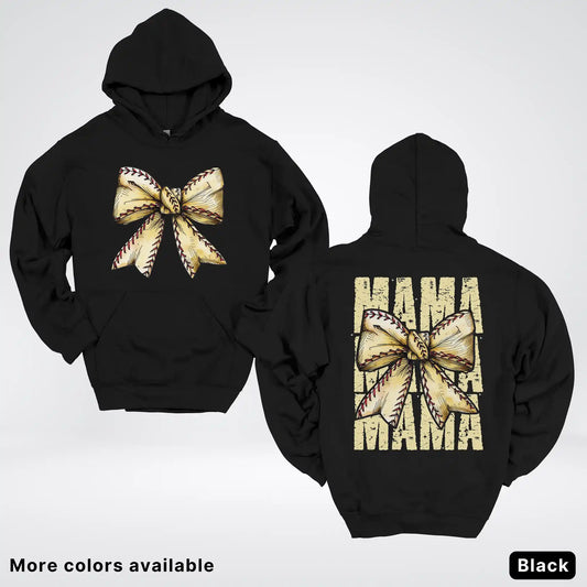 Softball Baseball Coquette Bow Hoodie