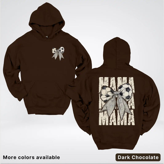 Soccer Mama Bow Coquette Graphic Hoodie