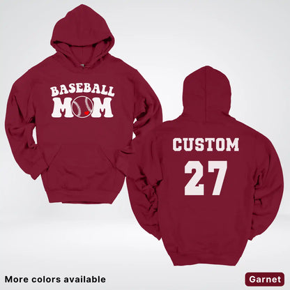 Custom Name & Number- Baseball Design 6 Hoodie