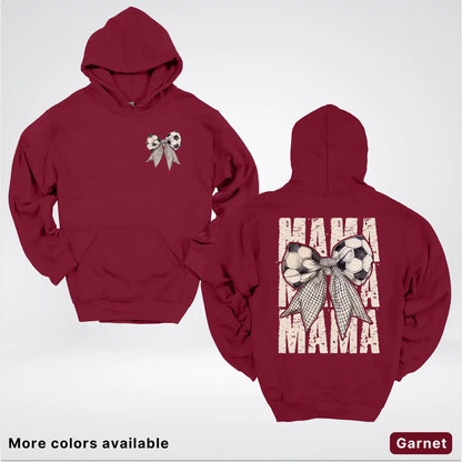 Soccer Mama Bow Coquette Graphic Hoodie