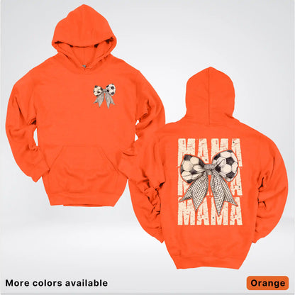 Soccer Mama Bow Coquette Graphic Hoodie
