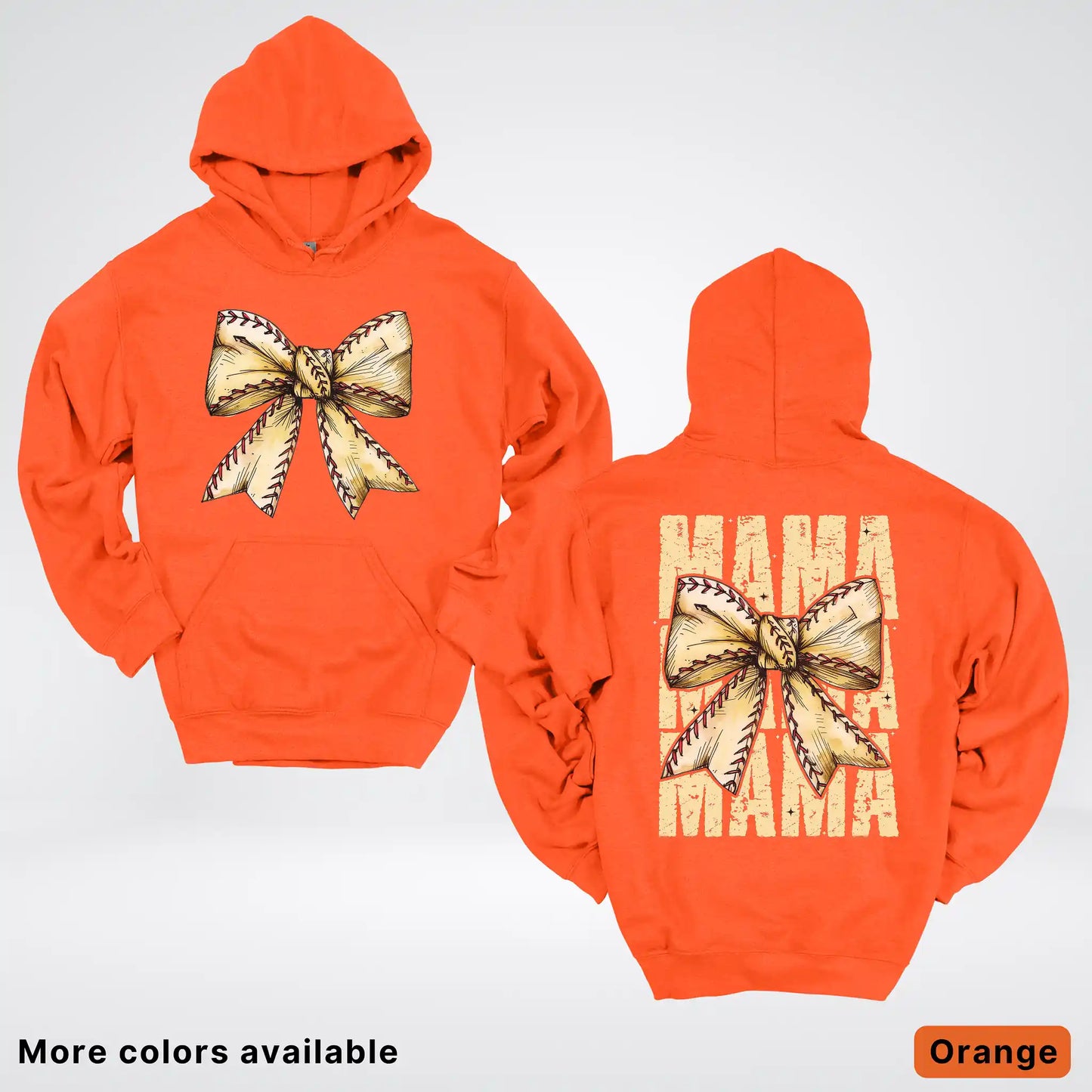 Softball Baseball Coquette Bow Hoodie