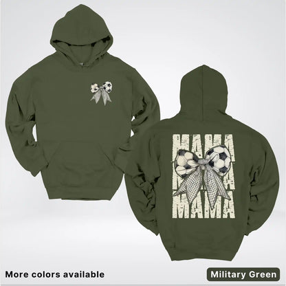 Soccer Mama Bow Coquette Graphic Hoodie