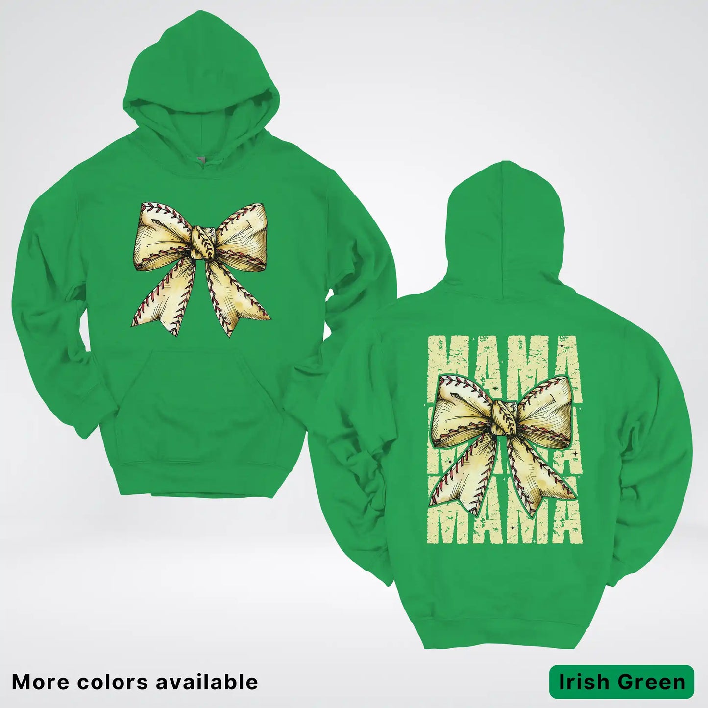 Softball Baseball Coquette Bow Hoodie