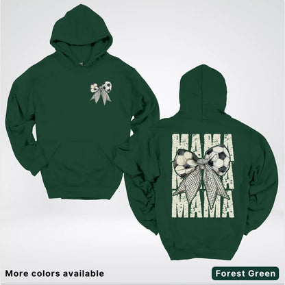 Soccer Mama Bow Coquette Graphic Hoodie
