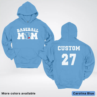 Custom Name & Number- Baseball Design 6 Hoodie
